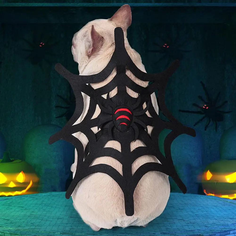 Дизайн паутины, костюм для домашних животных, костюм для домашних животных на Хэллоуин, Паутина, привлекательный Костюм для домашних животных на Хэллоуин, паутина для собак для Изображение 3