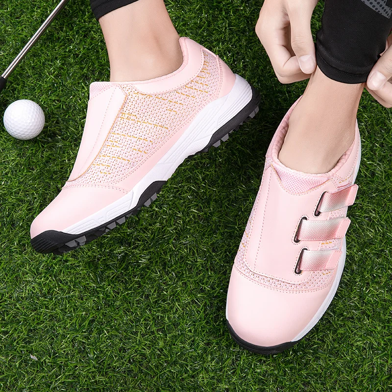 Новая роскошная обувь для гольфа, мужские удобные кроссовки для гольфа, прогулочные кроссовки, водонепроницаемая обувь для ходьбы Изображение 1