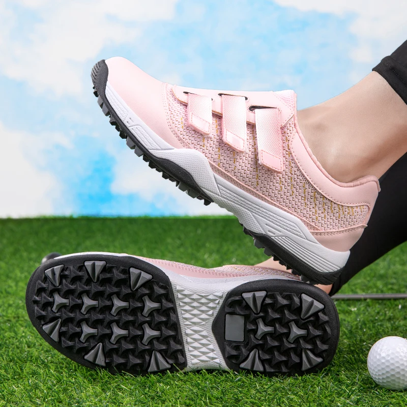 Новая роскошная обувь для гольфа, мужские удобные кроссовки для гольфа, прогулочные кроссовки, водонепроницаемая обувь для ходьбы Изображение 2