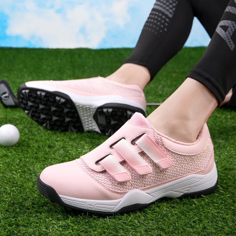 Новая роскошная обувь для гольфа, мужские удобные кроссовки для гольфа, прогулочные кроссовки, водонепроницаемая обувь для ходьбы Изображение 3