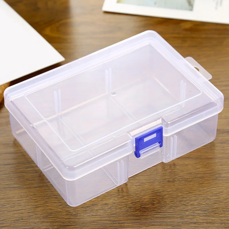 Вместительный Прозрачный пластиковый ящик для хранения косметики, держатель для витрины, контейнер-органайзер, небольшой аксессуар Изображение 0