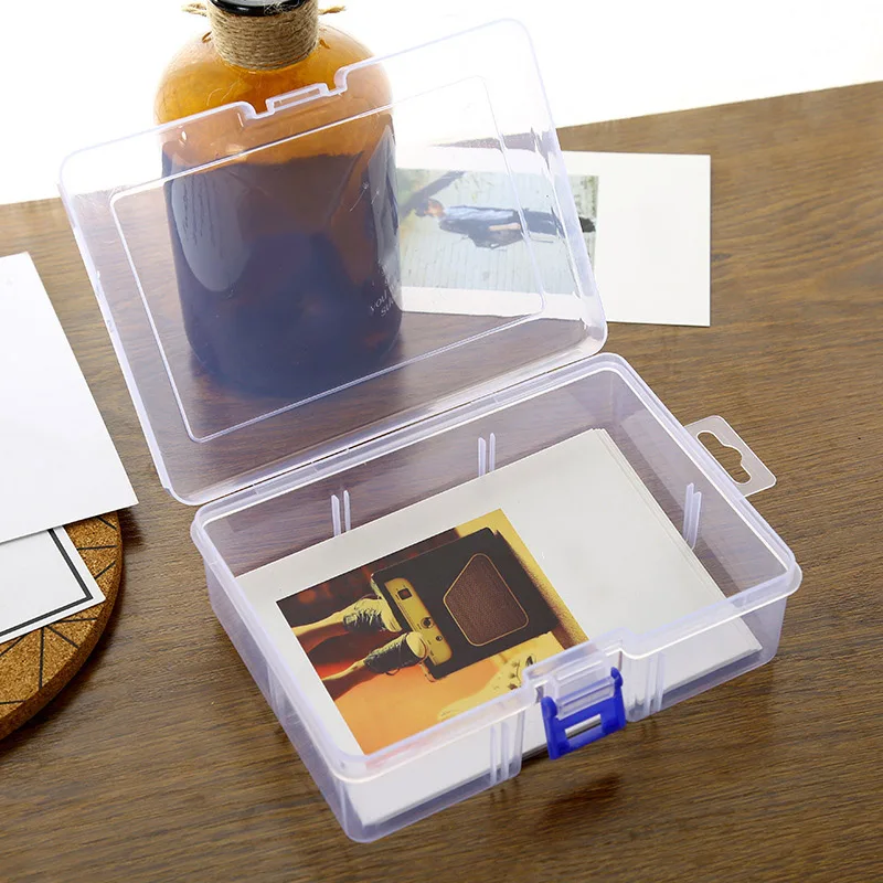 Вместительный Прозрачный пластиковый ящик для хранения косметики, держатель для витрины, контейнер-органайзер, небольшой аксессуар Изображение 5