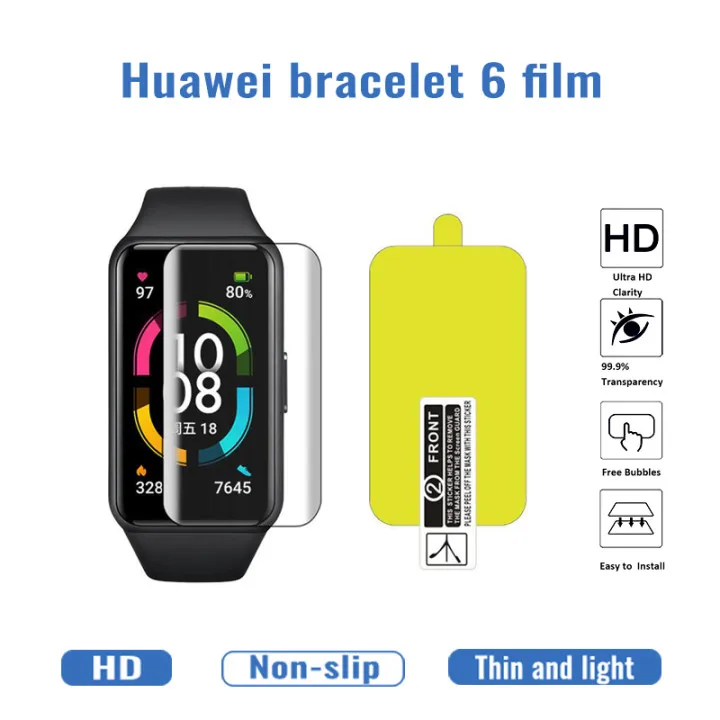 Мягкая гидрогелевая защитная пленка из ТПУ для Honor Band 6, защитная пленка для экрана Huawei Honor Bracelet Band 6, не закаленное стекло Изображение 0