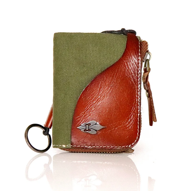 Модный женский кошелек из натуральной кожи, маленький кошелек, мешочек для мелочи, мини-карман с зажимом для денег на молнии, Кошельки, держатель для ключей J150 Изображение 0