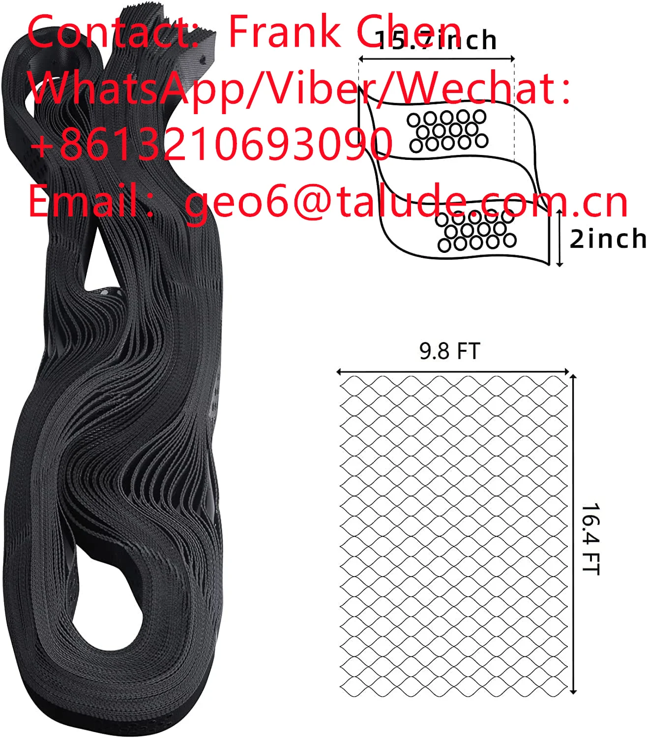Текстурированная георешетка из пластика Hdpe, цена производителя, гравийная сетка, георешетка для дорожного строительства Изображение 2
