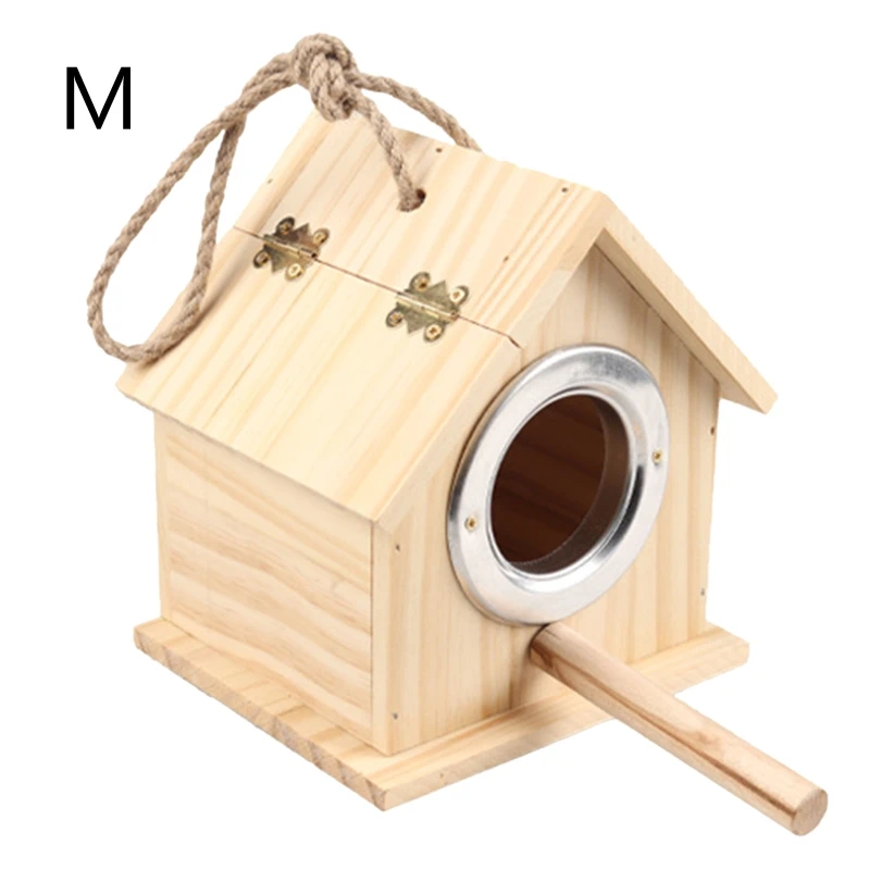 Птичий домик для клетки, ящик для гнезд для попугаев, Птичий домик для попугаев, ласточек, маленьких птичек, коробка для спаривания неразлучников 87HA Изображение 3
