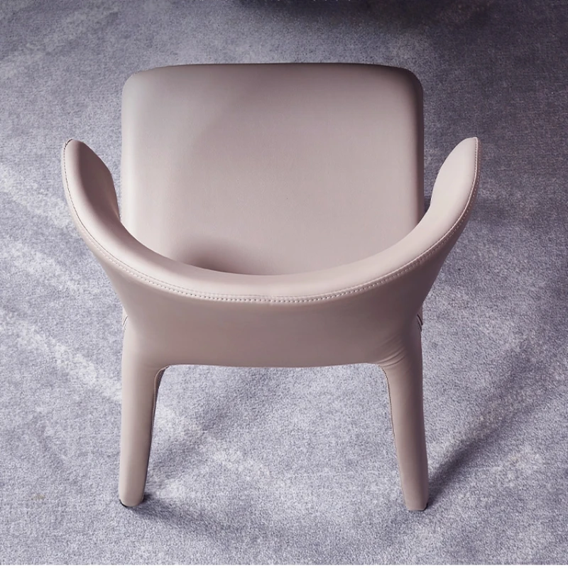 Обеденные стулья из искусственной кожи с подлокотниками, Офисные дизайнерские обеденные стулья для вечеринок, Современная банкетная мебель Silla Comedor для дома YQ50DC Изображение 1