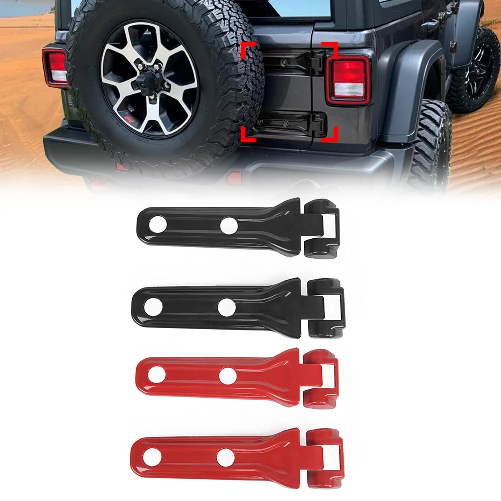 Черное/красное Запасное колесо, крышка дверных петель задней двери Jeep Wrangler JL JLU 2018 2019 2020 2021 2022 Автомобильные Аксессуары Изображение 0